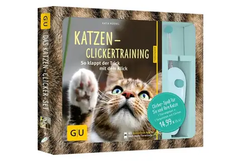 GU Katzen-Clickertraining-Set mit Buch und Clicker